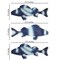 Americanflat Three Metal Fish Wall Décor Set - 3x9.5 Fish as Outdoor Metal Wall Art Decorations - Modern Style Wall Hanging Décor for Patio, Garden - Metal Indoor Wall Art